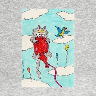 Kitty on a Balloon T-Shirt